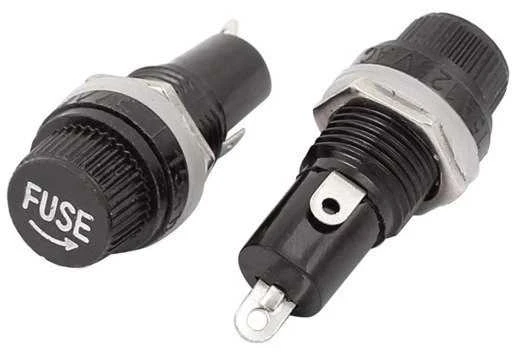 Oem Stiklinio saugiklio lizdas 5x20mm - SAUGIKLIS - tvirtinimas prie korpuso