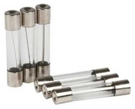 Vamzdiniai stikliniai saugikliai 0.5A 6 vnt grupėje