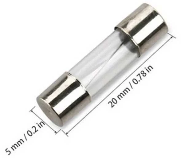 Oem Stiklinis saugiklis - 1A - vamzdinis - saugiklis - 10 vnt