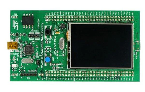 STM32F429I-DISC1 vystymo plokštė su 2.4 colio ekranu