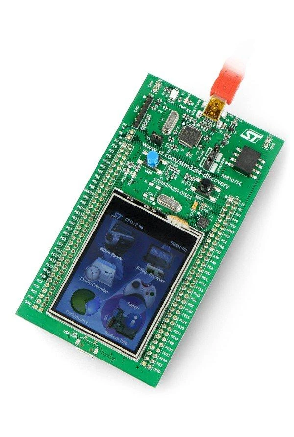 Stmicroelectronics STM32F429I-DISC1 – Discovery – STM32F429IDISCOVERY + 2.4” ekranas