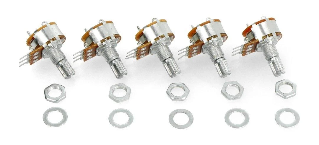 Oem Sukamasis potenciometras 100kΩ tiesinis su jungikliu 1/8W - 5 vnt