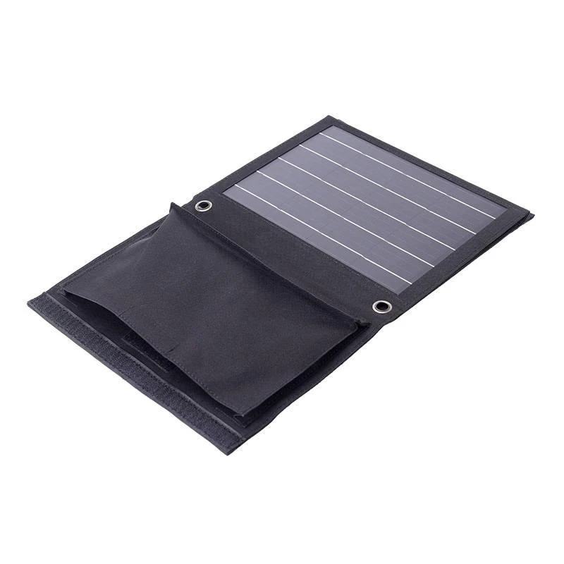 Sulankstomas saulės įkroviklis Choetech SC005 22W 2xUSB (juodas)