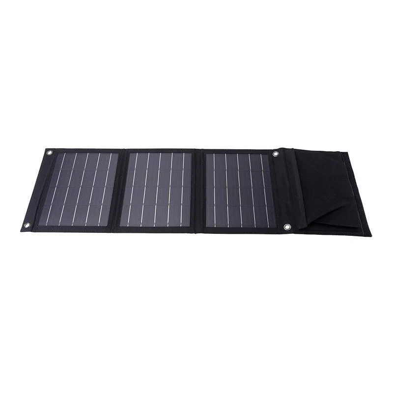 Sulankstomas saulės įkroviklis Choetech SC005 22W 2xUSB (juodas)