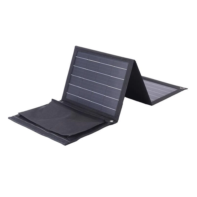 Sulankstomas saulės įkroviklis Choetech SC005 22W 2xUSB (juodas)