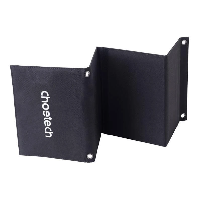 Sulankstomas saulės įkroviklis Choetech SC005 22W 2xUSB (juodas)