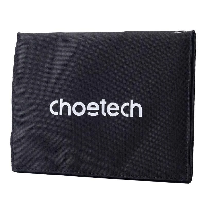 Sulankstomas saulės įkroviklis Choetech SC005 22W 2xUSB (juodas)