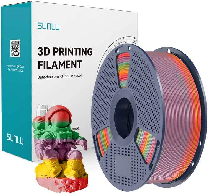 Sunlu PLA Filament (Rainbow) 01