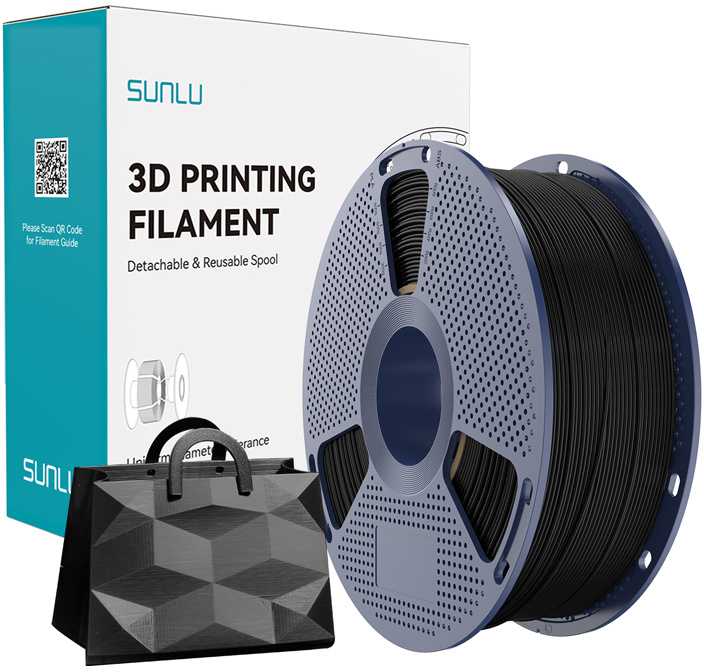 Sunlu TPU Silk Filament (Juodas)