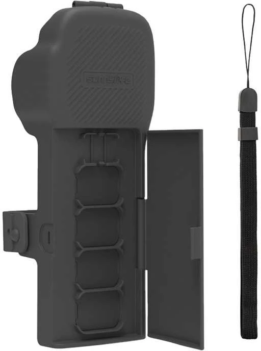 „Sunnylife“ apsauginis dėklas su dirželiu ir virvele, skirtas „Osmo Pocket 3“ (pilkas)