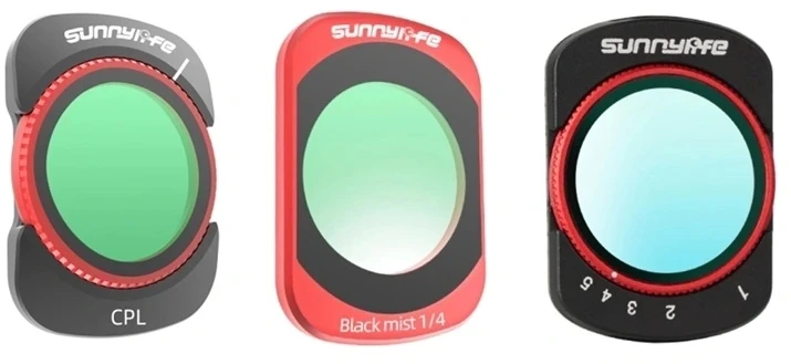 Sunnylife Pocket 4/3 Juodas Mist 1/4 VND CPL filtrų rinkinys