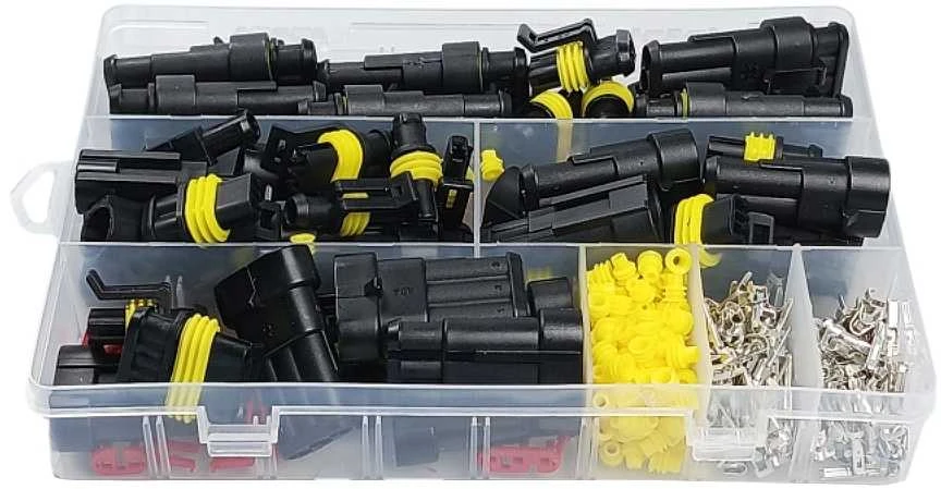 Superseal 4 kontaktų jungčių rinkinys dėžutėje