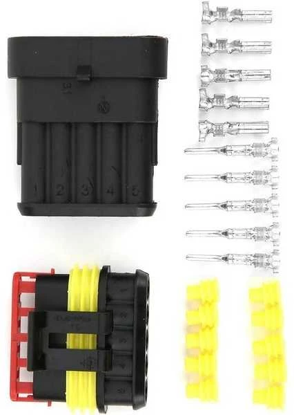 Oem Superseal 5-PIN jungtis pilna - 5PIN kištukas + lizdas - hermetiška jungtis