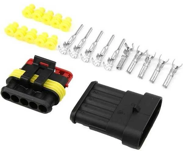 Oem Superseal 5-PIN jungtis pilna - 5PIN kištukas + lizdas - hermetiška jungtis