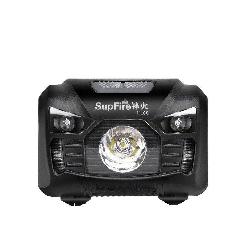 Superfire HL06 galvos žibintas, 500lm, USB