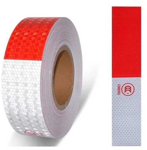 Oem Šviesą atspindintis lipdukas baltas ir raudonas 30cm 1vnt - Lipdukai lipdukai