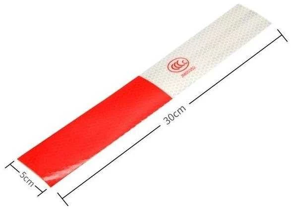 Oem Šviesą atspindintis lipdukas baltas ir raudonas 30cm 1vnt - Lipdukai lipdukai