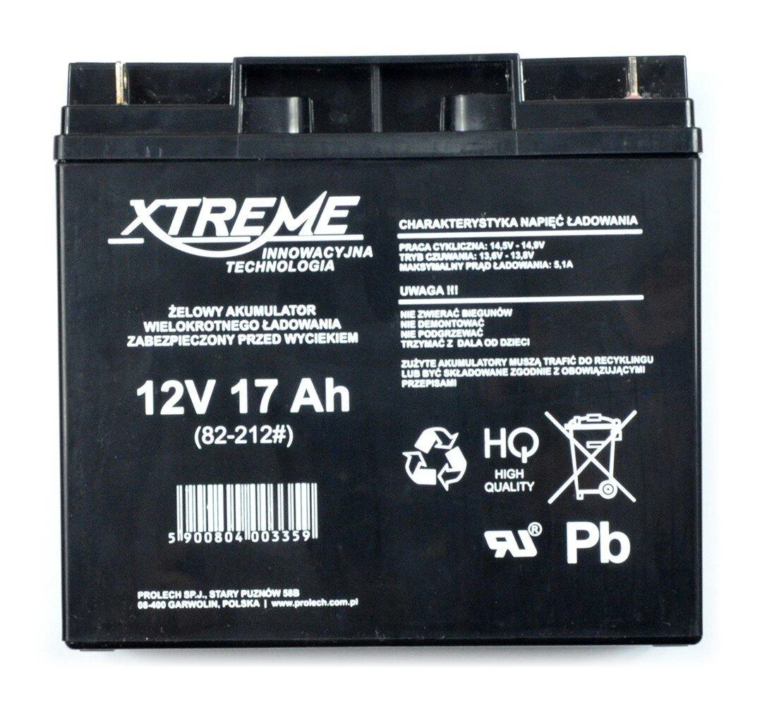 BLOW 82-212 XTREME Įkraunama baterija 12V 17Ah