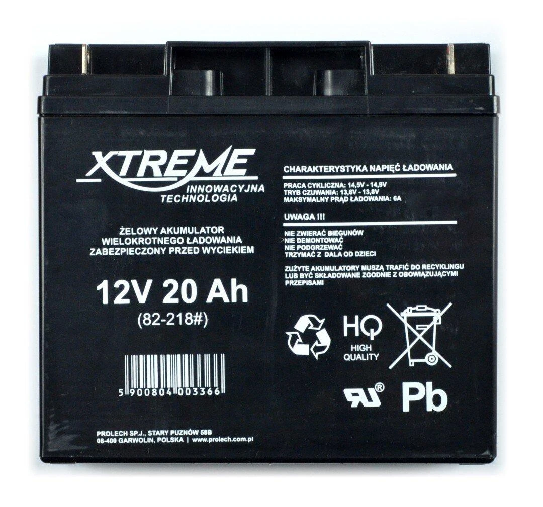 Blow Pūskite XTREME UPS baterijos 12V 20Ah