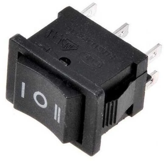 Oem Svirties jungiklis KCD1-203 KCD1-4 - ON/OFF/ON jungiklis - 220V - 6 PIN