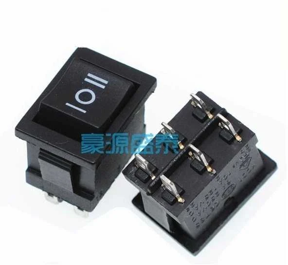 Oem Svirties jungiklis KCD1-203 KCD1-4 - ON/OFF/ON jungiklis - 220V - 6 PIN