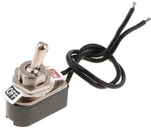 Oem Svirties jungiklis su kabeliu - 3A - 250V - 2 padėtys ON-OFF - KNS-1