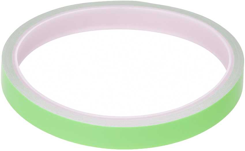 Švytinti tamsoje fluorescencinė žalia juosta 1 cm x 3 m atspindinti