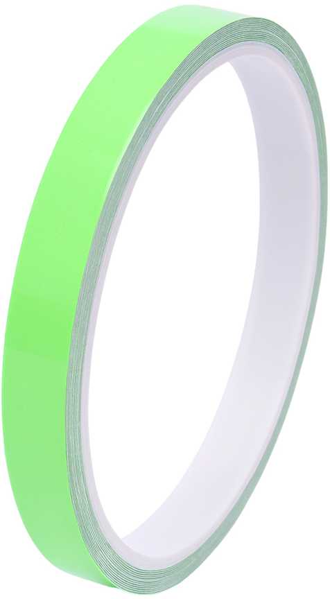 Švytinti tamsoje fluorescencinė žalia juosta 1 cm x 3 m atspindinti