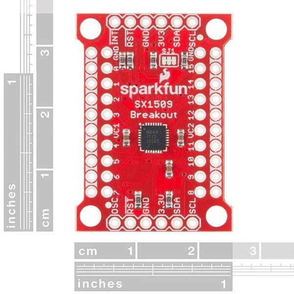 SX1509, GPIO išplėtimas 16 I/O, skirtas Arduino, SparkFun BOB-13601