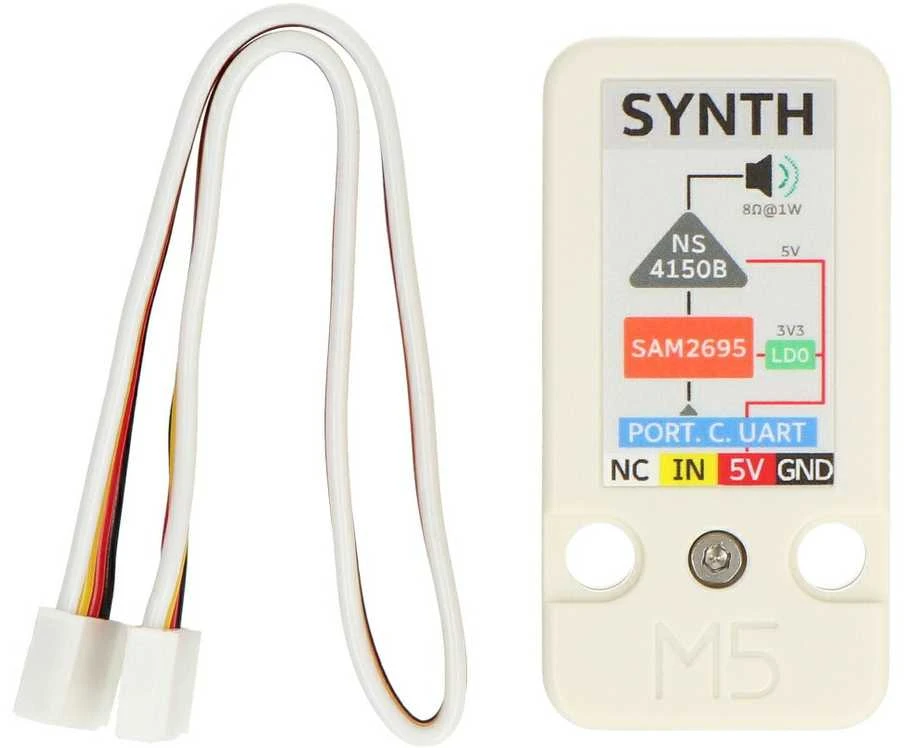 M5Stack Synth Unit modulis su laidu