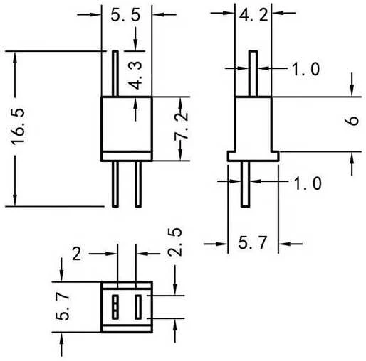 Oem T-Plug Mini-2 (DEAN) jungtis - Mini / Micro T-DEAN jungtis - 1 vnt - T formos jungtys Mini