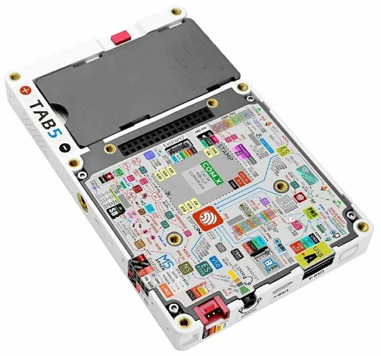 Tab5 procesoriaus plokštė su schemų žymėjimu