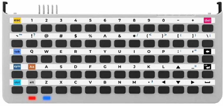 Tab5 klaviatūra – 70 klavišų fizinė klaviatūra, skirta Tab5 – STM32F030C8T6 – M5Stack A164