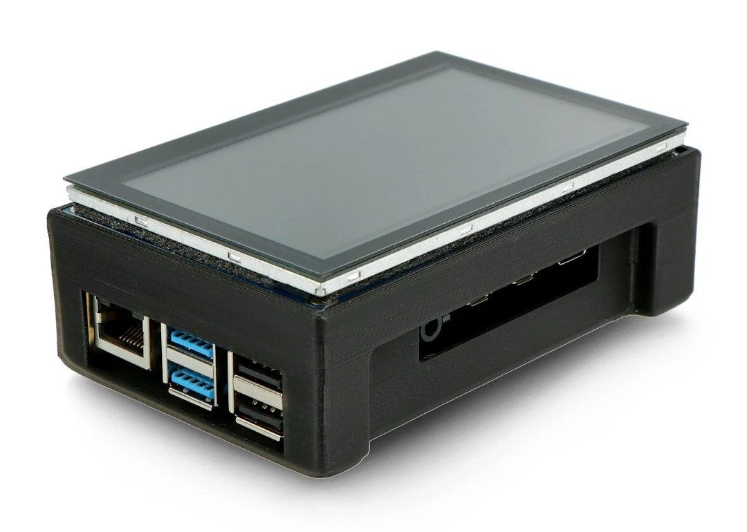 Waveshare 4.3 coliu DSI ekranas su Raspberry Pi korpusu