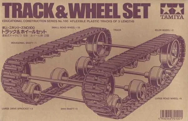 Tamiya 70100 vikšrų ir ratų komplekto pakuotė