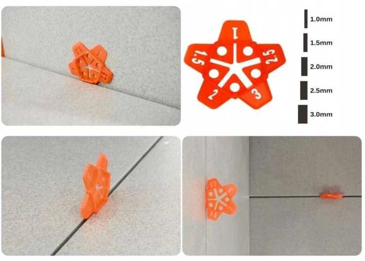 Oem Tarpiklis sujungimams 1-3mm - 50 vnt - Universalus tarpiklis plytelių išlyginimo sistemai.