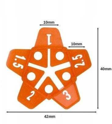 Oem Tarpiklis sujungimams 1-3mm - 50 vnt - Universalus tarpiklis plytelių išlyginimo sistemai.