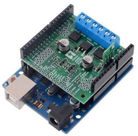 TB9051FTG, 2 kanalų variklio valdiklis 28V/2.6A, Arduino priedėlis, Pololu 2520