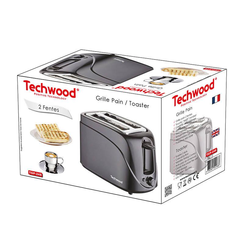 Virtuvinės svarstyklės Techwood TGP-246 kenyérpirító (fekete)