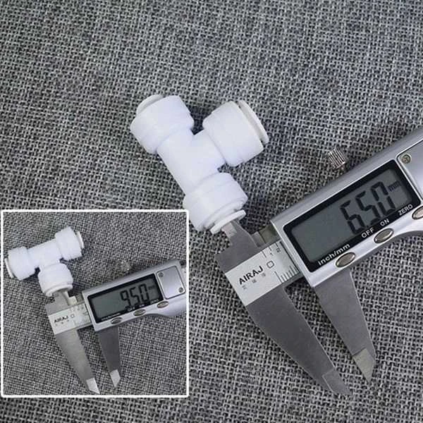 Oem Tee – Greita vandens jungtis – 2x 1/4" 6.5 mm kištukas, 1x1/2" 9.5 mm kištukas - žarnos jungtis