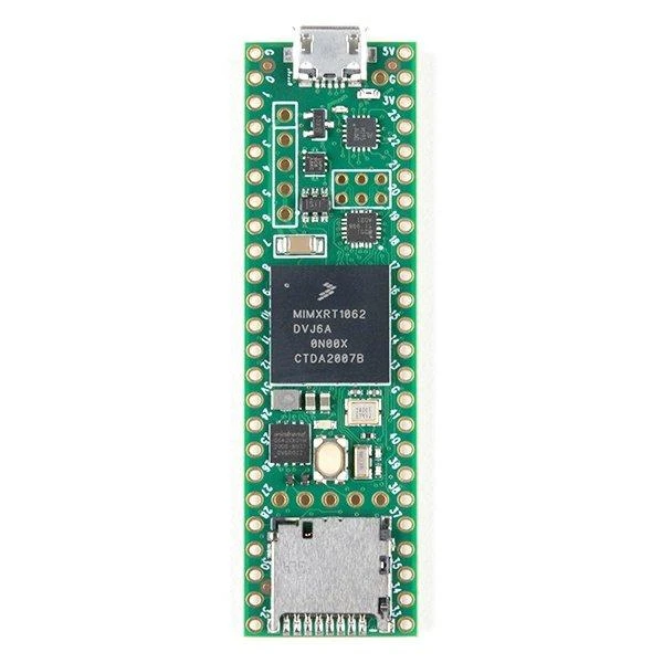 Teensy 4.1 mikrovaldiklio viršutinė pusė