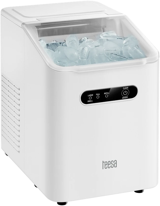 TEESA EASY ICE ledo gaminimo aparatas, 11 kg ledo, 1 l, 110 W, du kubelių dydžiai, savaiminis valymas