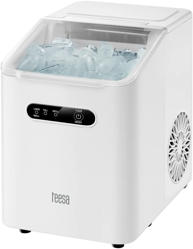 TEESA EASY ICE ledo gaminimo aparatas, 11 kg ledo, 1 l, 110 W, du kubelių dydžiai, savaiminis valymas