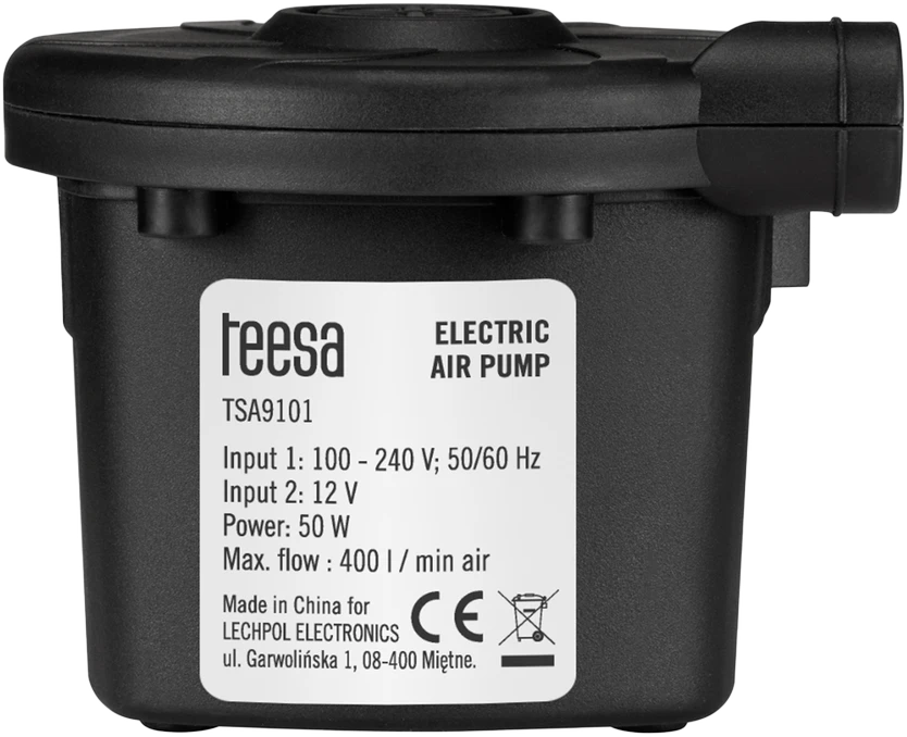 Teesa Elektrinė čiužinio ir baseino pompa 12 V 230 V