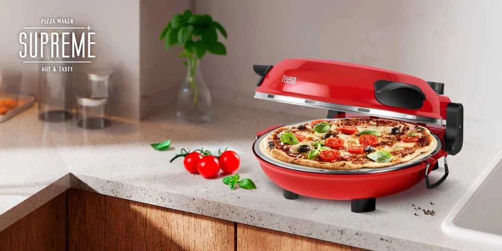 TEESA SUPREME + picos orkaitė, 1200 W, 32 cm, langas, nuimamas akmuo, dviejų šildytuvų valdymas