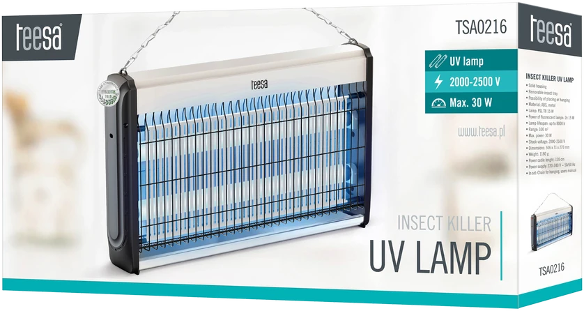 TEESA vabzdžius naikinanti lempa 30W(2x15W)