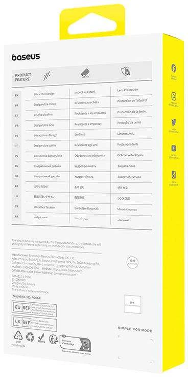 Telefono dėklas, skirtas iPhone 15 Plus Baseus OS-Lucent serijai (aiškus)