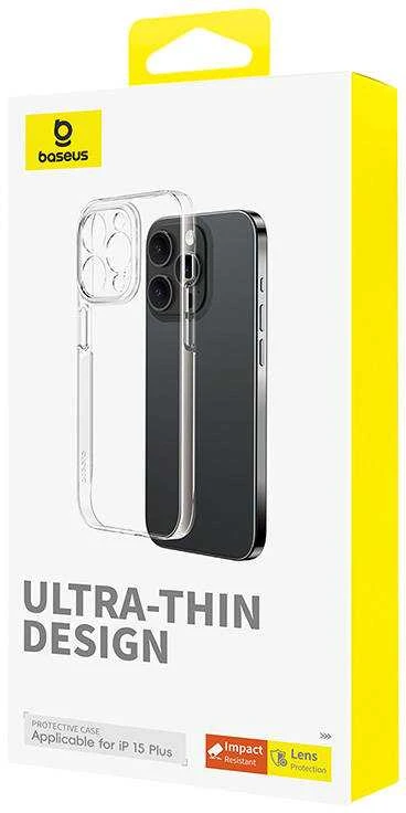 Telefono dėklas, skirtas iPhone 15 Plus Baseus OS-Lucent serijai (aiškus)