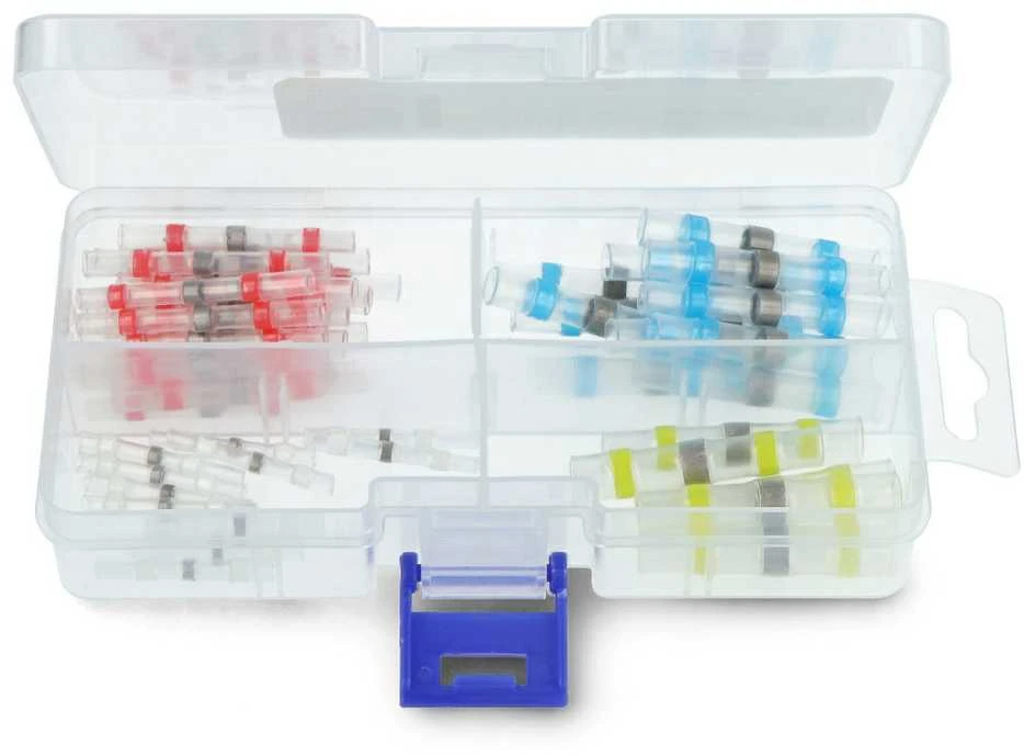Litavimo jungčių rinkinys plastikiniame dėkle
