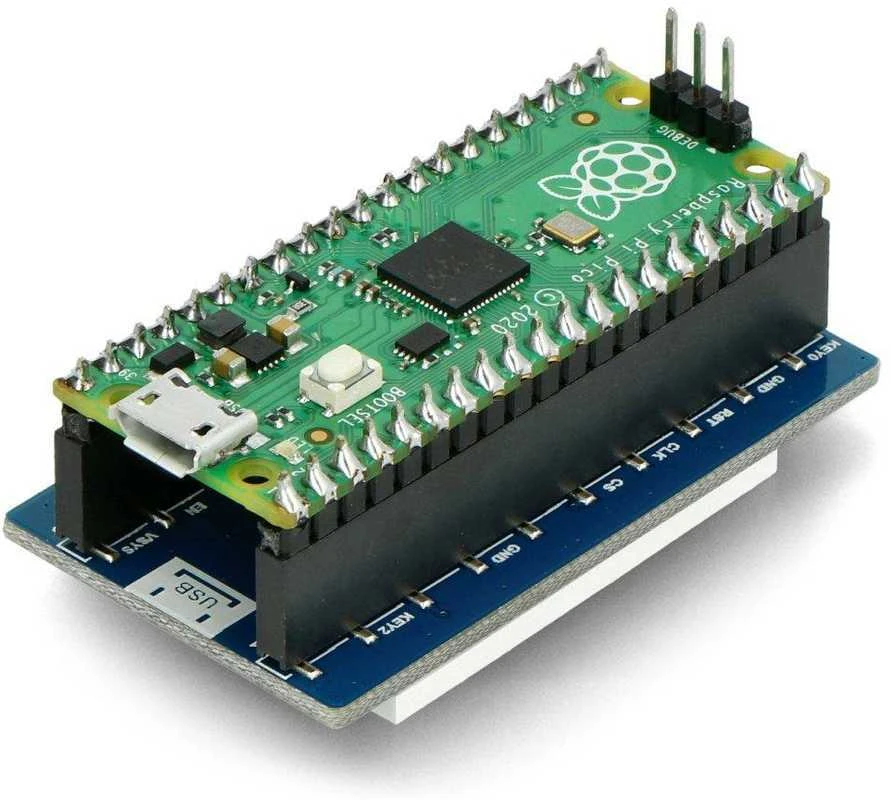 TFT LCD ekranas 1.44" 128x128px, SPI, 65K RGB, skirtas Raspberry Pi Pico, Waveshare 19576